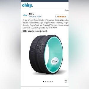 Chirp 10 Inch Foam Roller - Brand New in Original Box